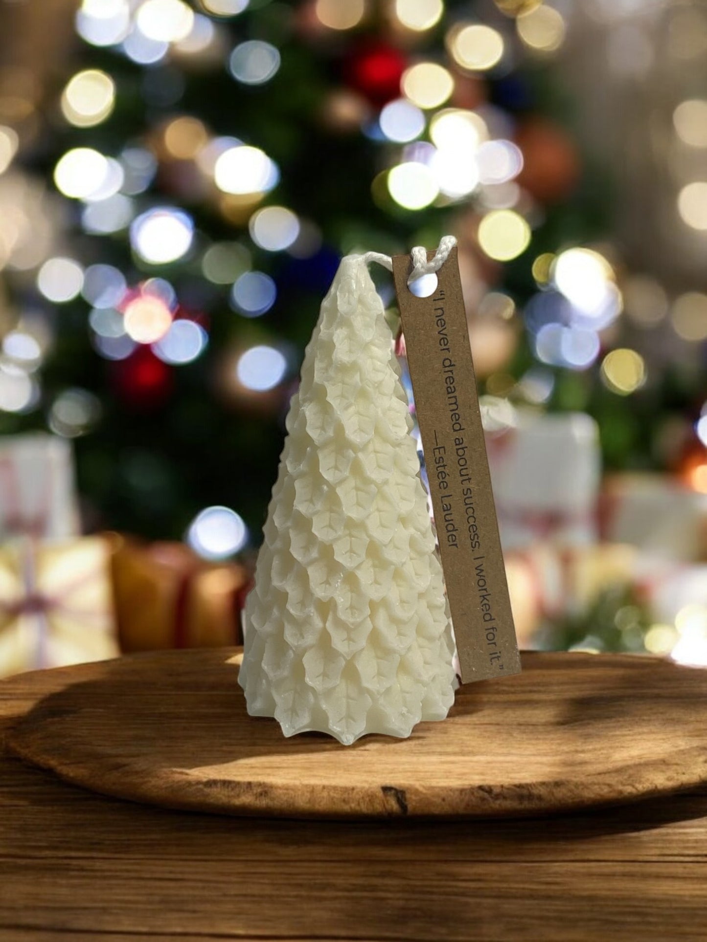 Festive Christmas Tree Unscented Candle